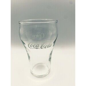 Coca Cola Coke Drinking Glass Clear Vintage Classic